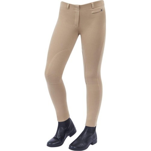 Calças de montaria femininas Supa-fit na cor bege