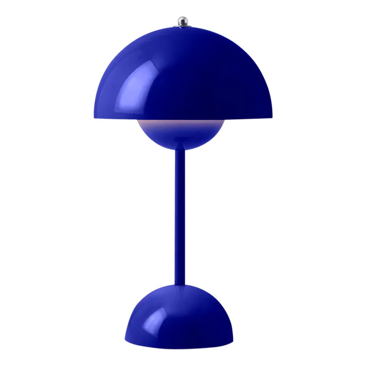 & Tradition Lampe à poser portative Flowerpot VP9, Verner Panton | Bleu