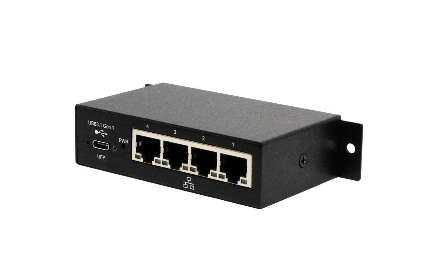 Netzwerk-Adapter EX-1330M USB-C - 4x RJ45 (Gbe)<br>USB 3.0/3.1 (Gen1) zu 4x Gigabit Ethernet Adapter