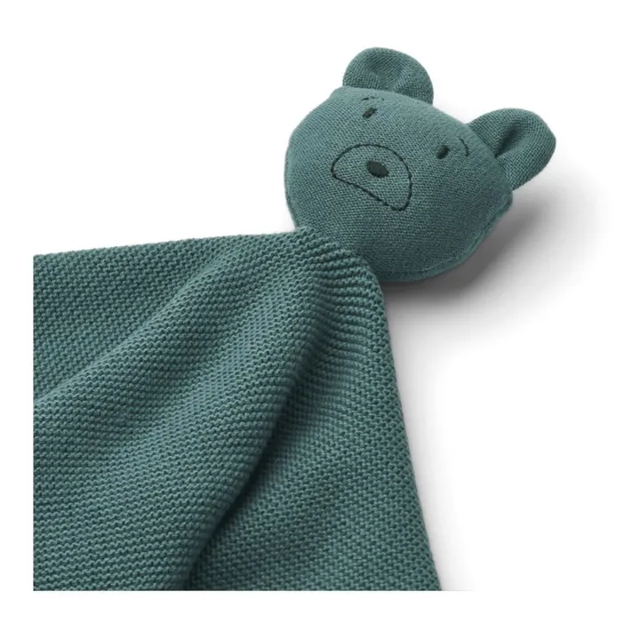 Liewood Doudou ours Milo en coton bio | Bleu