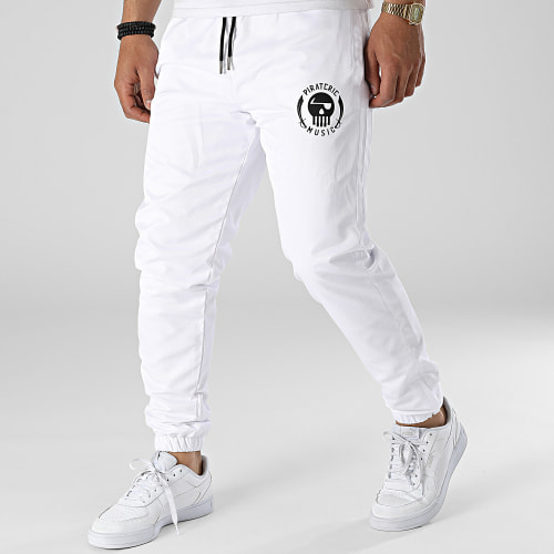 Pantalon Jogging Diamant Logo Blanc Noir