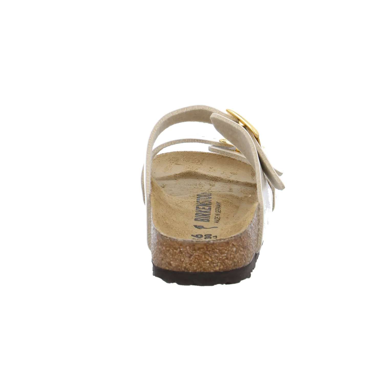 BIRKENSTOCK Bio-Fussbett Offwhite Lederimitat