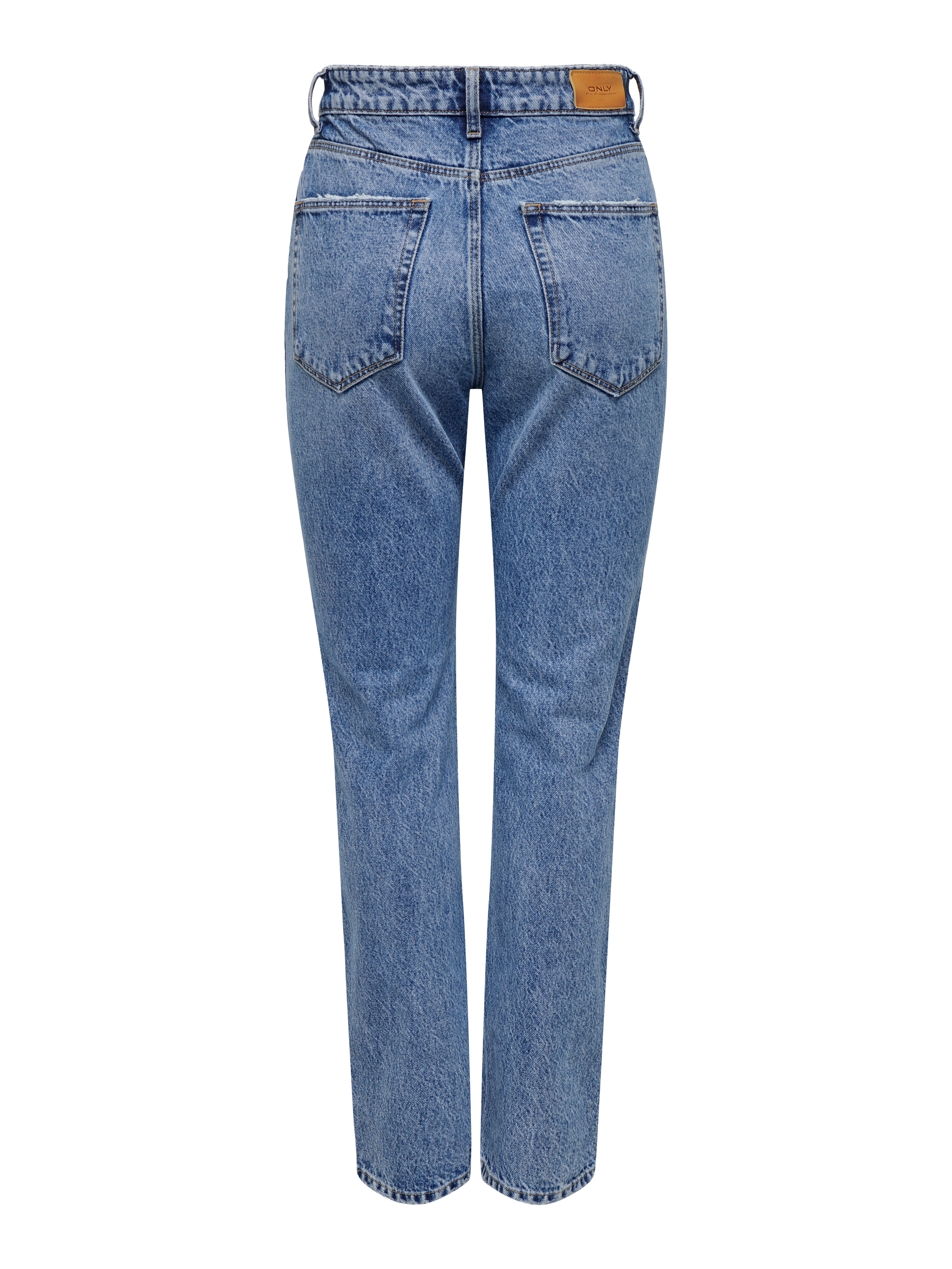 ONLBILLIE Hohe Taille Gerade geschnitten Jeans Medium Blue Denim