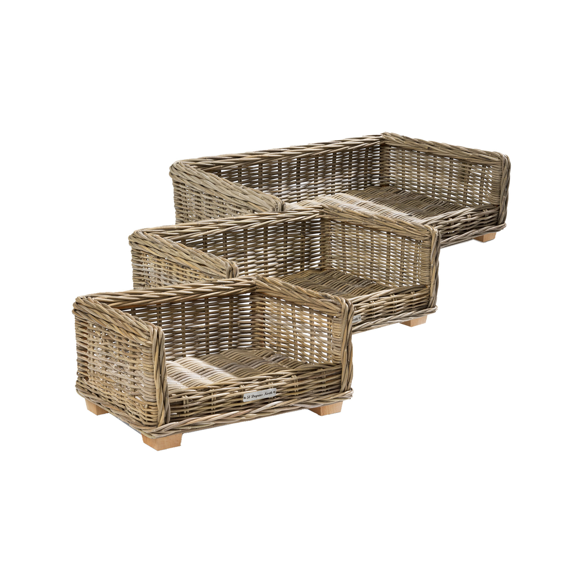 51 Degrees North Rattan Bed