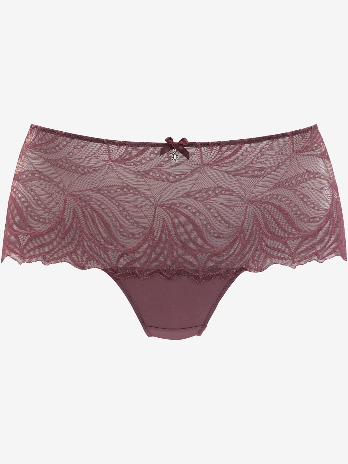 Slip élégant avec accessoire brillant au centre devant