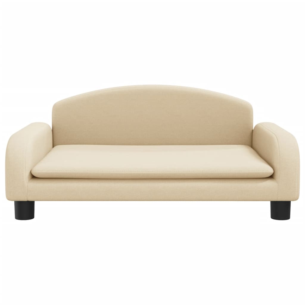 Cama para cães em couro sintético creme vidaXL, 50x40x30 cm