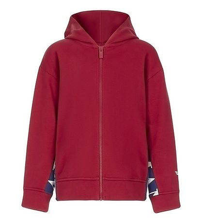 Emporio Armani Cardigan - Rød m. Bl?