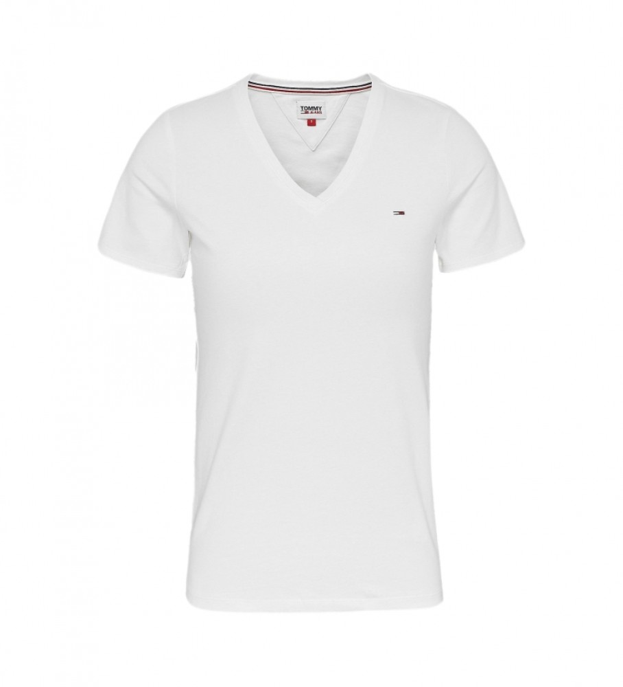 Camiseta branca skinny Tommy Jeans TJW