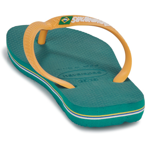 Havaianas - BRASIL LOGO - Vert / Jaune
