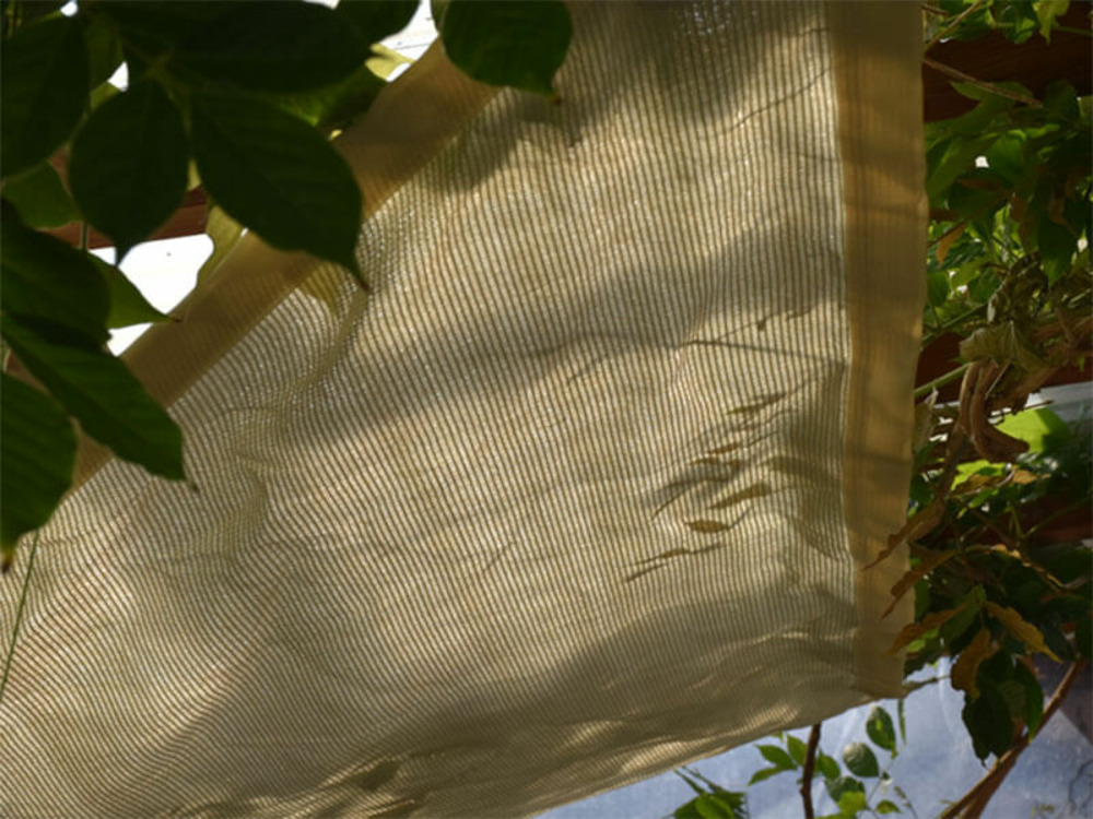 Voile d'ombrage - ivoire - forme triangle - 185g/m² ivoire 2.5 x 2.5 x 3.5