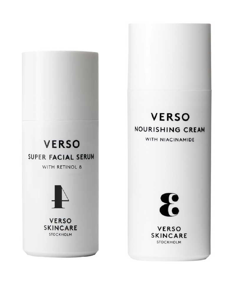 Verso - No. 4 Super Facial Serum 30 ml + Verso - No. 3 Nourishing Cream 50 ml