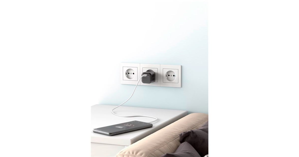 goobayUSB-C PD GaN snellader Nano (45 W)   (Zwart, 1x USB-C, Power Delivery 3.0)
