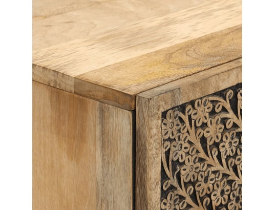 VIDAXL - Bahut Buffet 60x33x100 cm bois de manguier massif