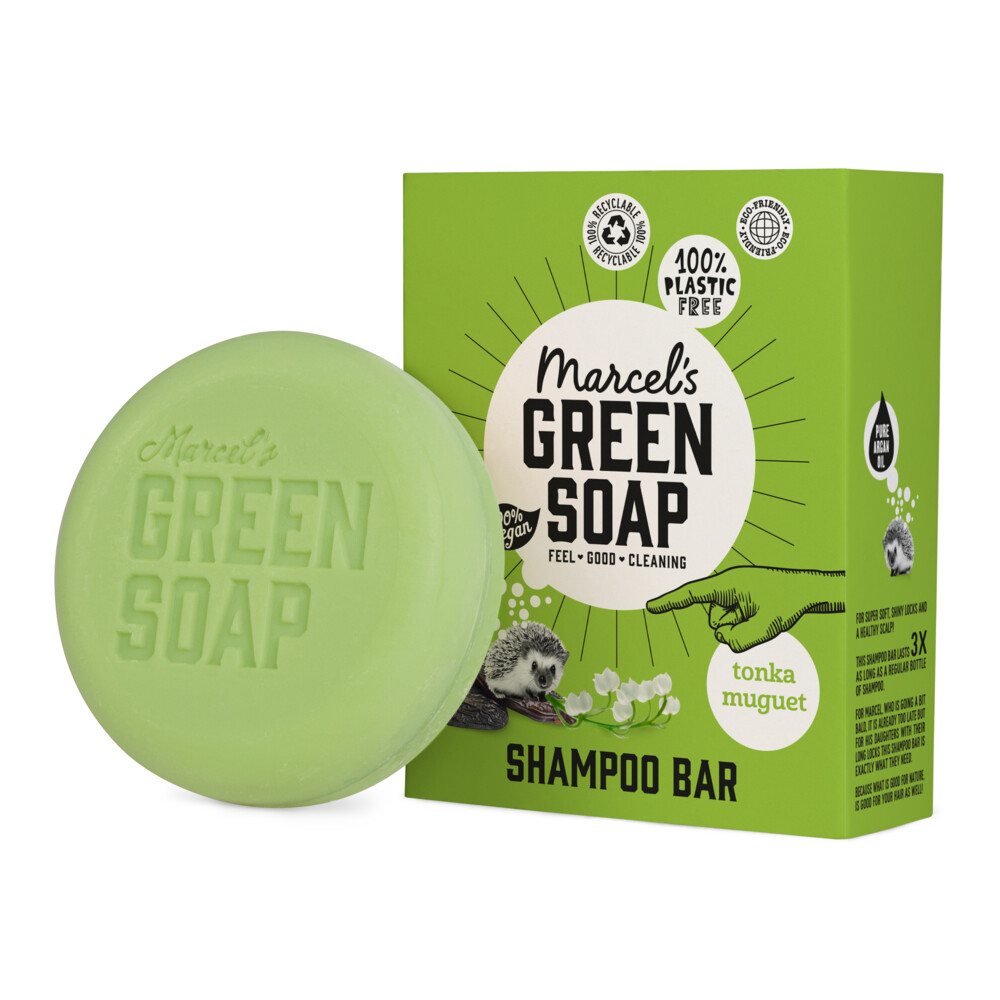 6x Marcel's Green Soap Shampoobar Tonka & Muguet90 gr