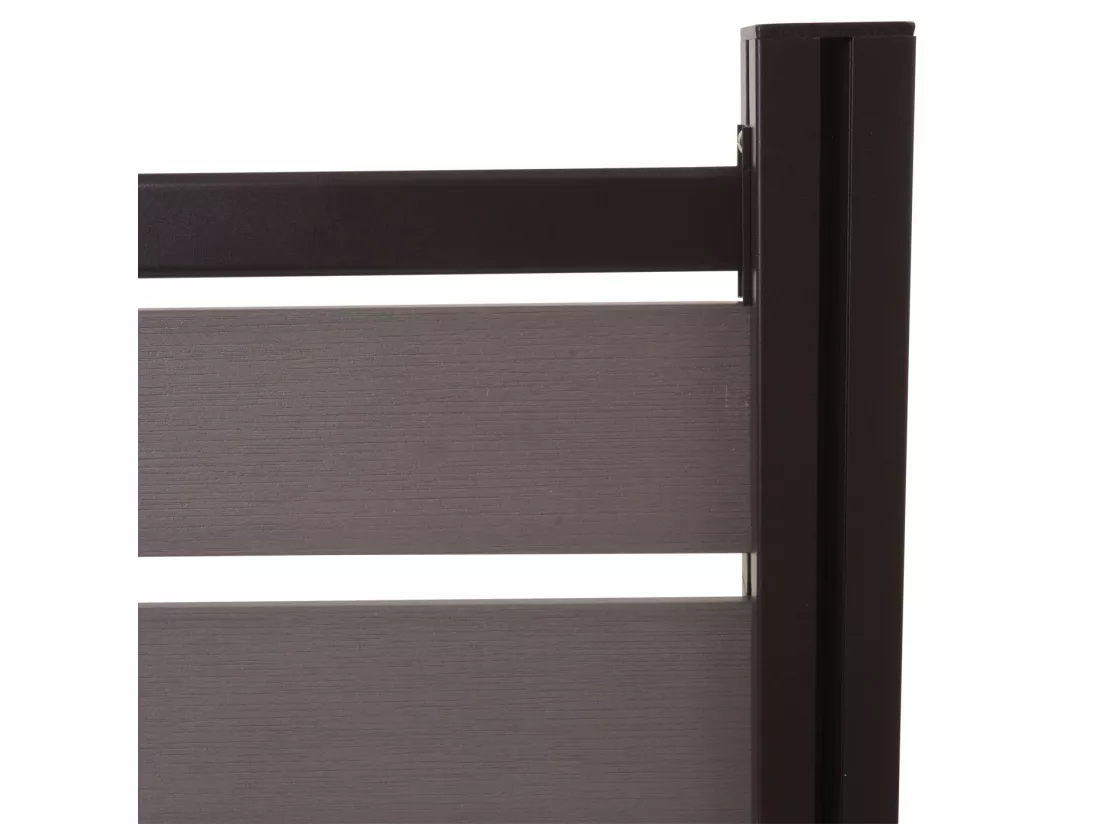 Clôture pour poubelles en aluminium MCW-K57, gris