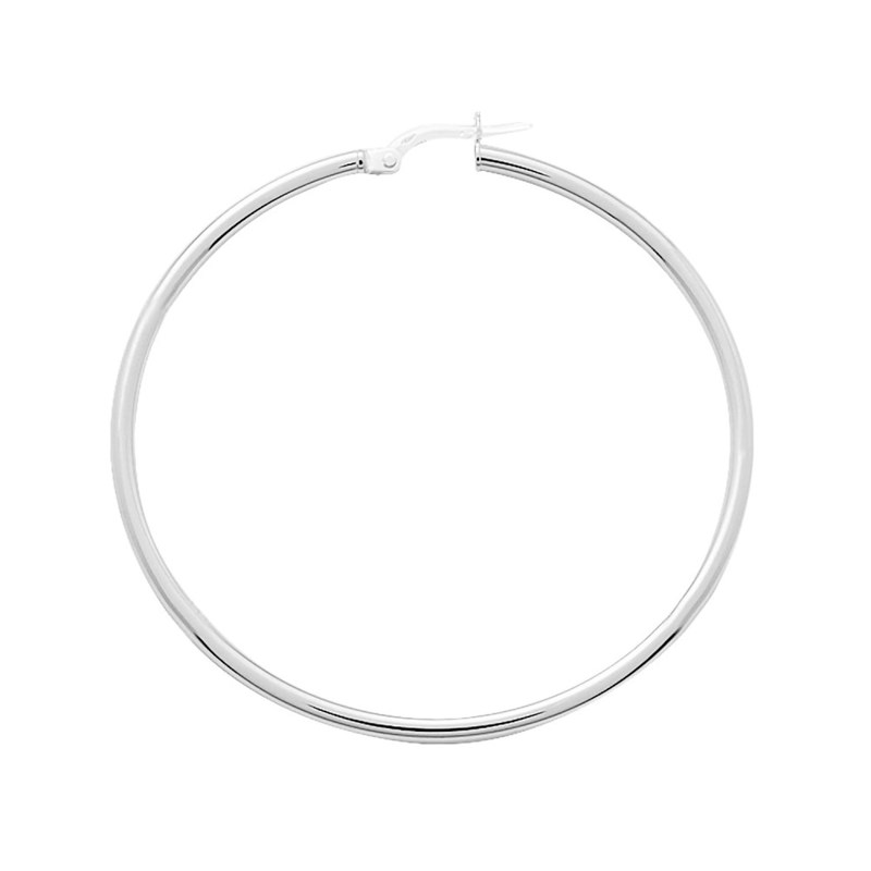 Créoles lisses Femme - Or 18 Carats - Diamètre 45mm