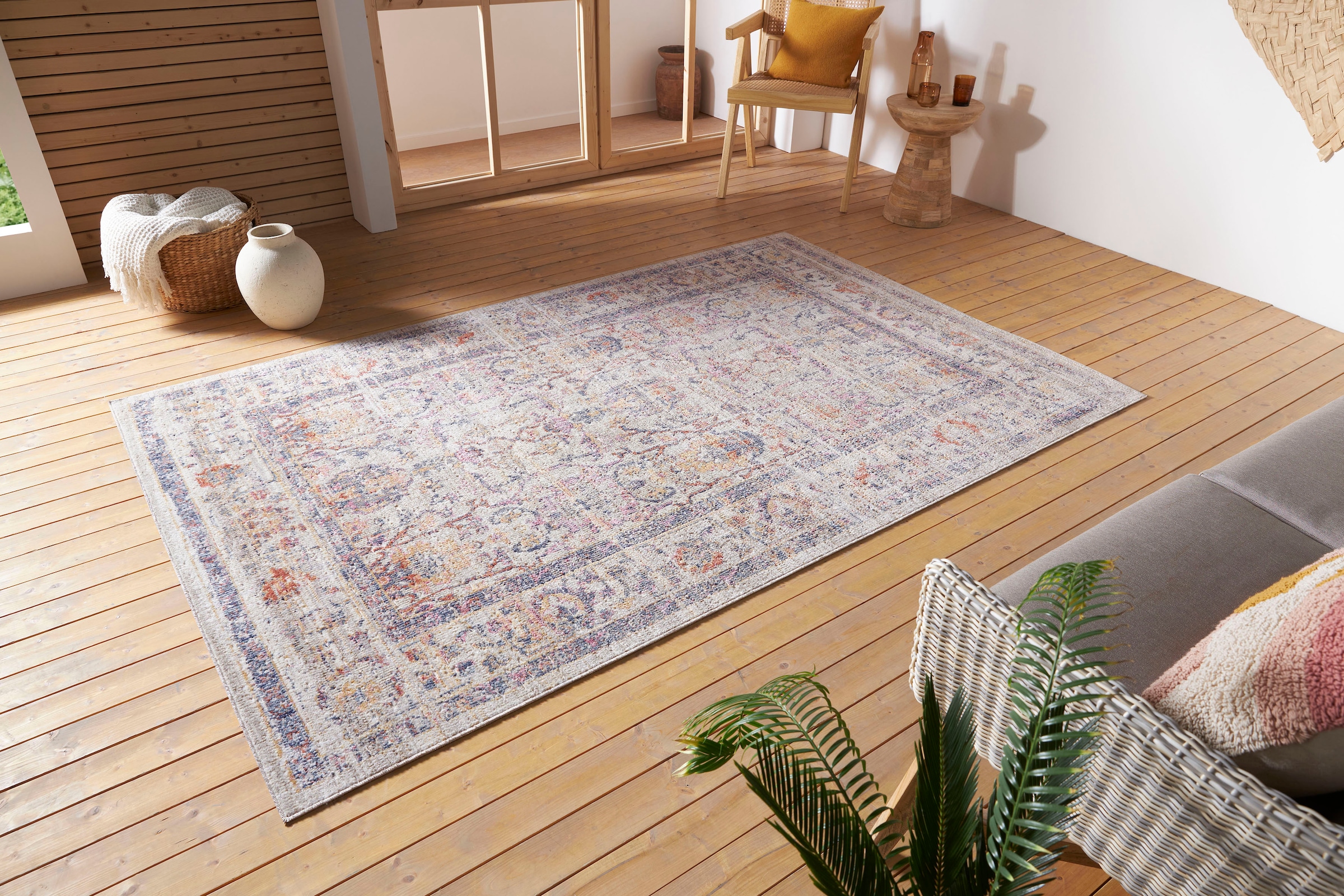HANSE Home Teppich »Luxor« rechteckig 3 mm Höhe In-& Outdoor, Läufer, wetterfest, Balkon, Wohnzimmer, Orient