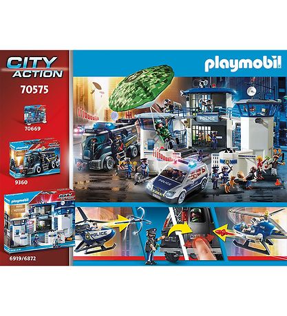 Playmobil City Action - Politihelikopter: Forf?lgelse Af Flugtbi