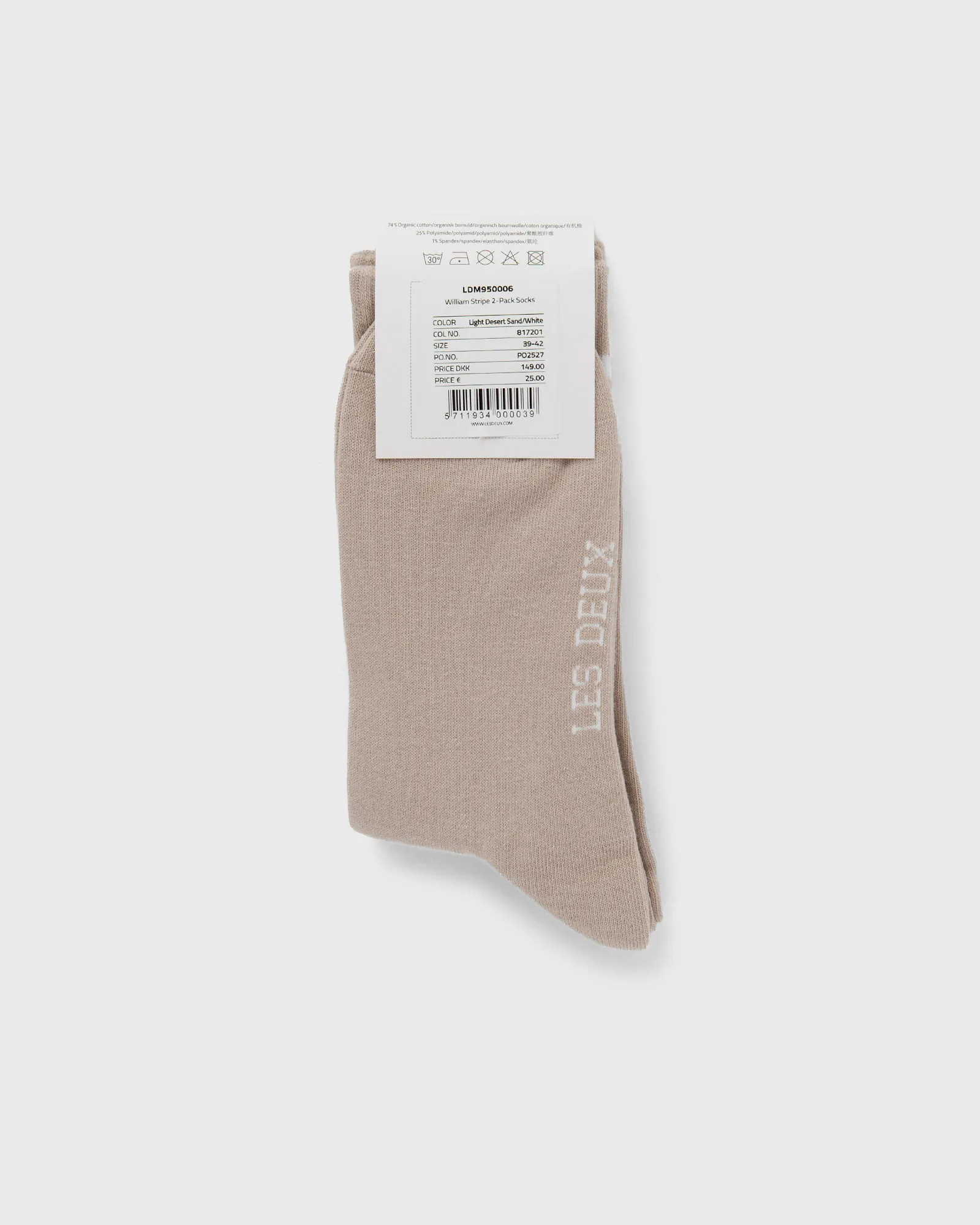 Les Deux William Stripe 2-Pack Socks