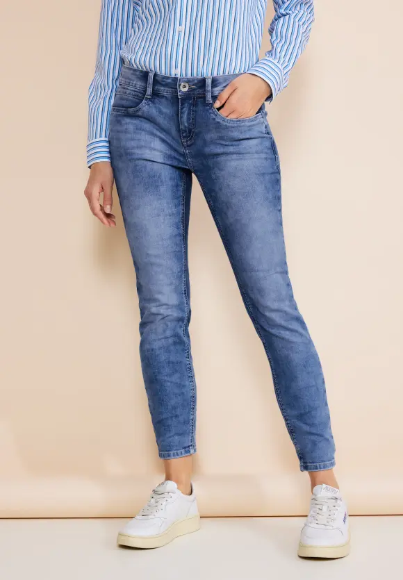 Slim Fit Jeans - light blue random wash
