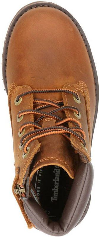 Timberland - Courma Kid - Veterboots - Cognac - Nubuck - Rits- en Vetersluiting