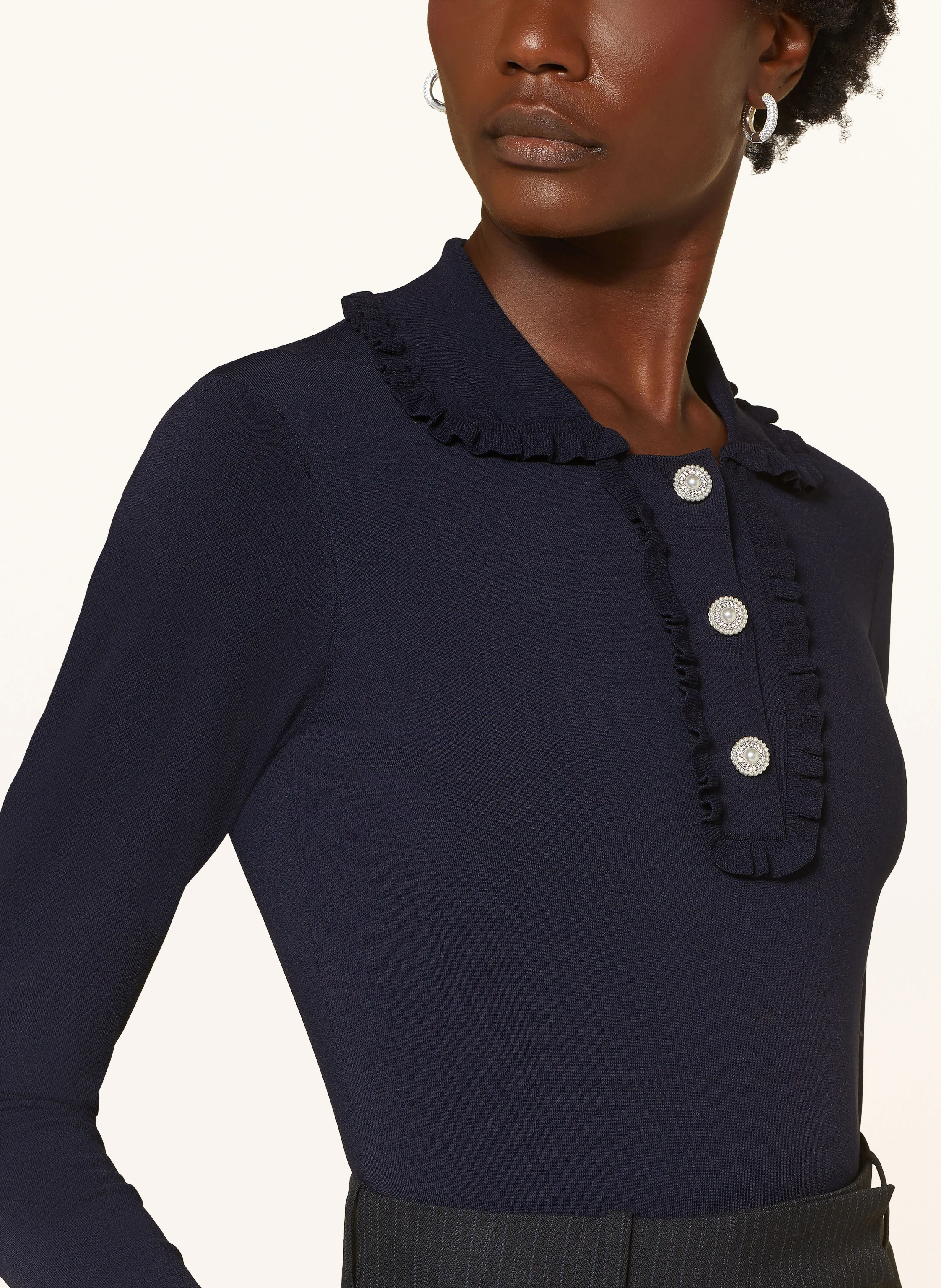 BAUM UND PFERDGARTEN Pullover CATARIN mit Rüschen