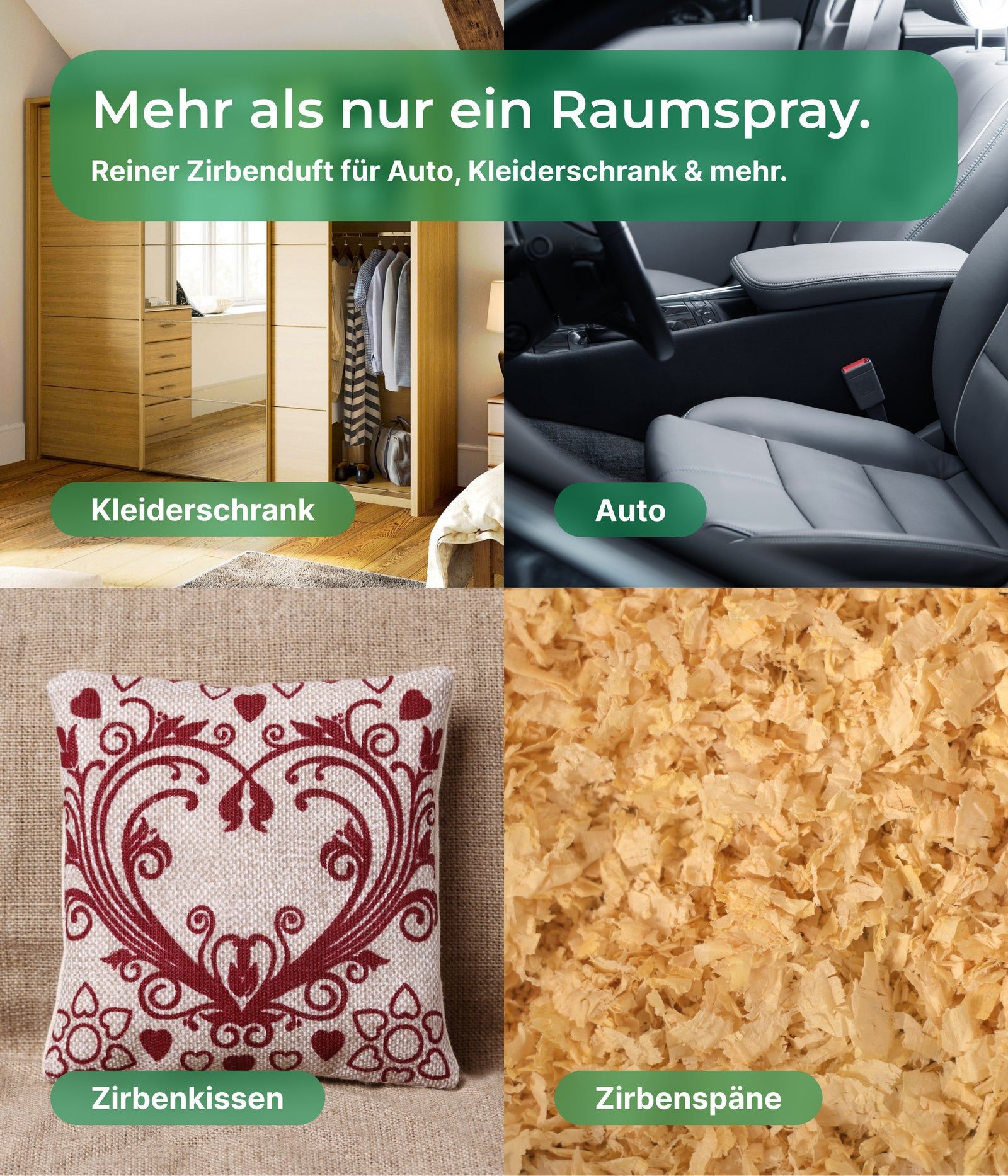 Emma Grün® Zirbe Raumspray & Kissenspray