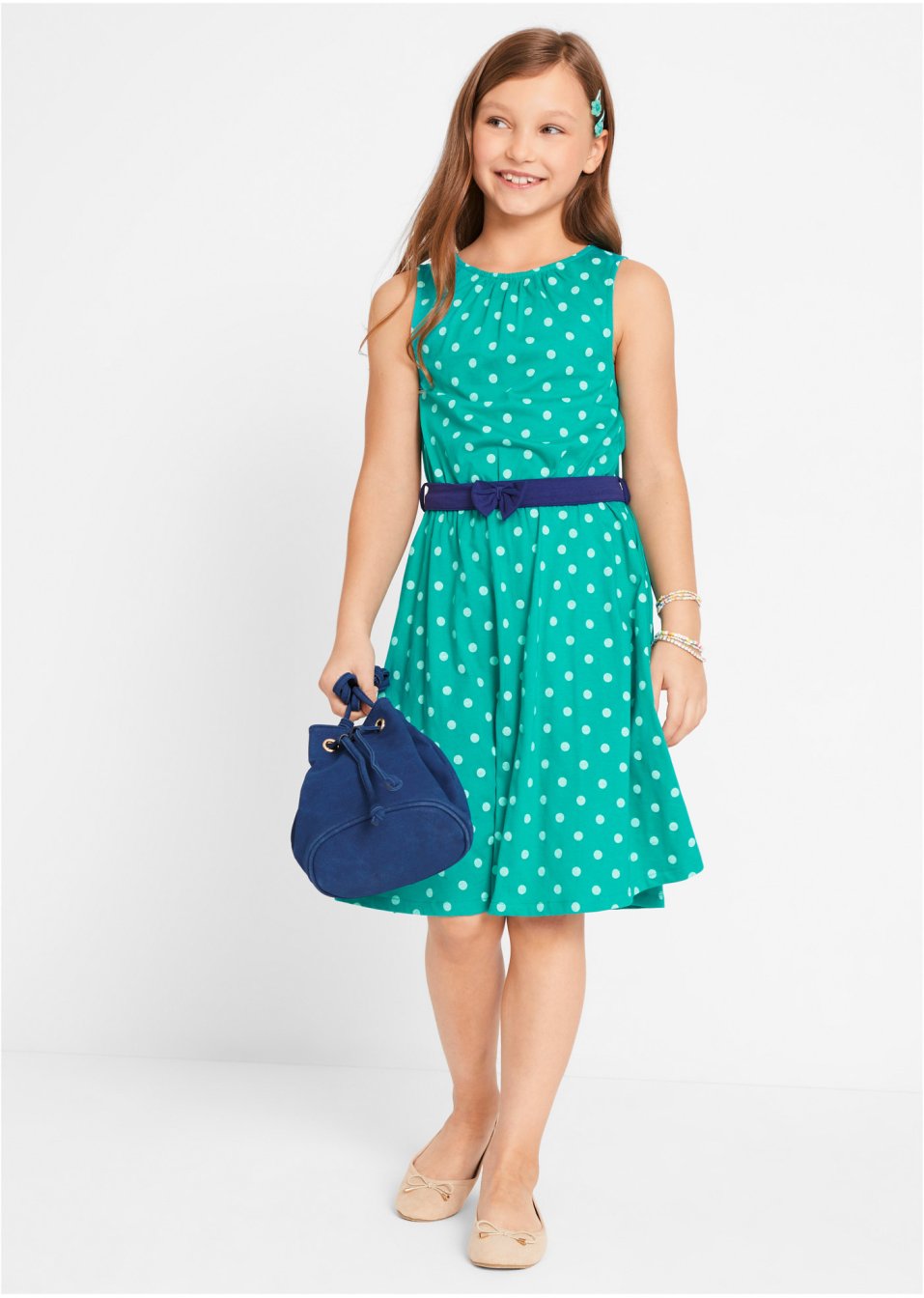 Robe en jersey fille en coton