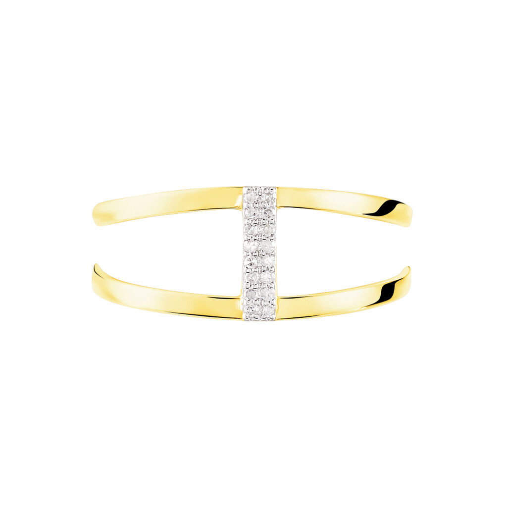 Bague Deborah Or Jaune Diamant