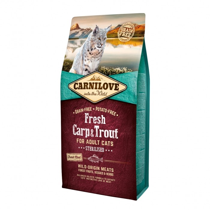 CARNILOVE Fresh Adult Sterilised Carpe & Truite