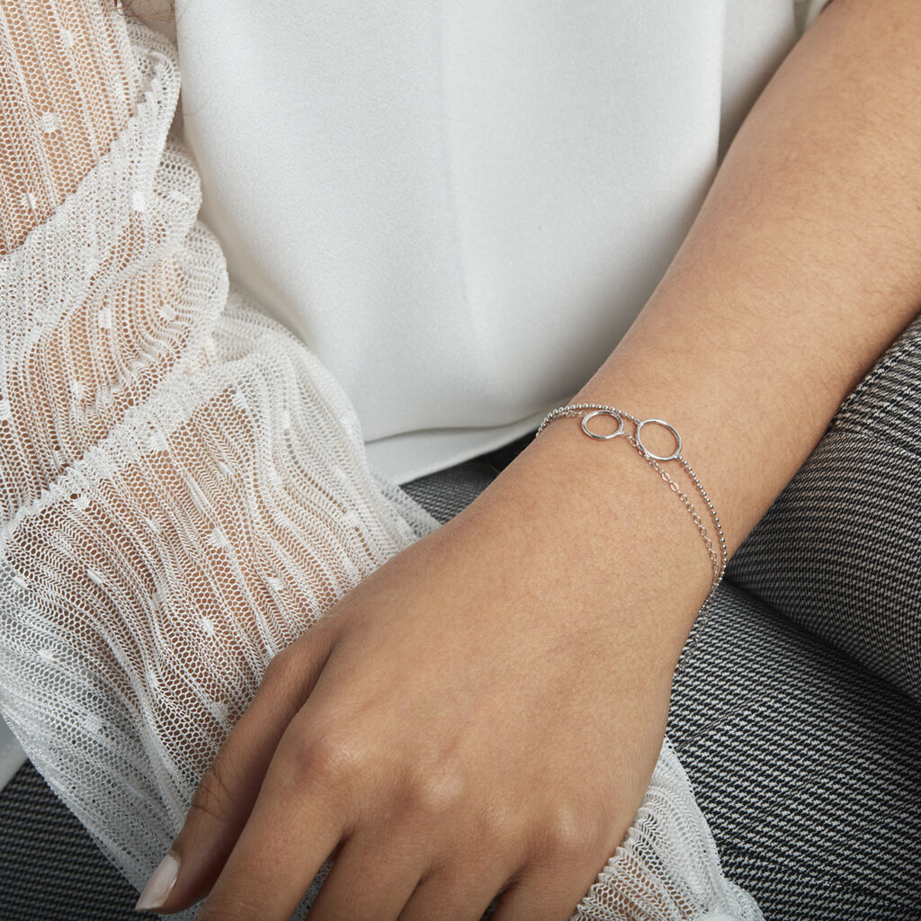 Bracelet Argent Blanc Merien