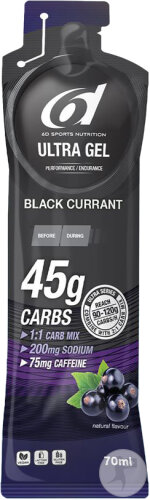 6D Ultra Gel +Caffeine Blackcurrant 6 70ml