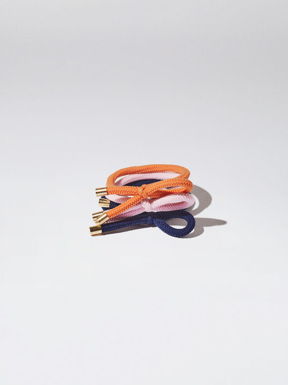 Conjunto de Borrachas de Cabelo - Multicolorido