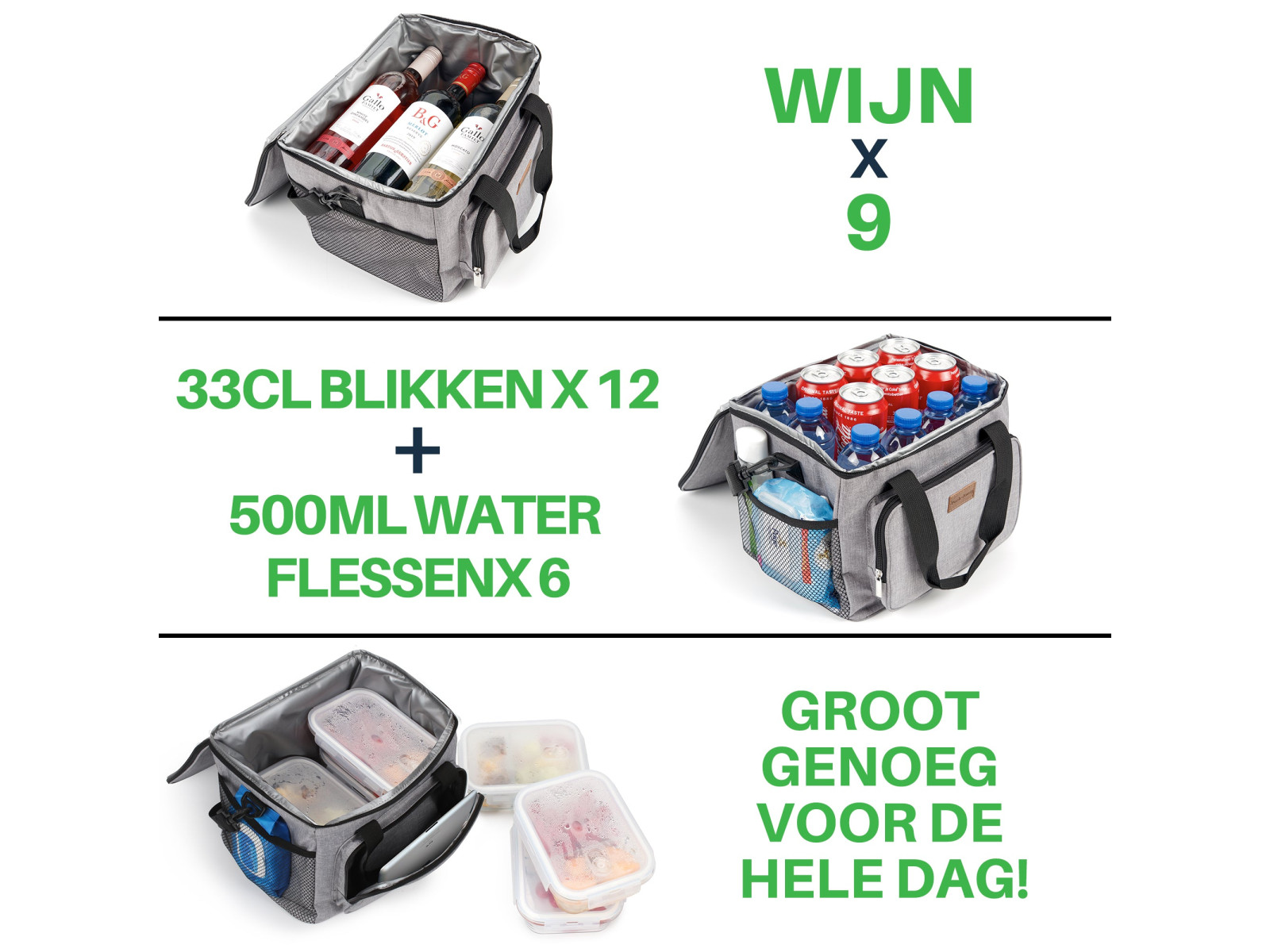 Packaway 15 liter koeltas - Grey