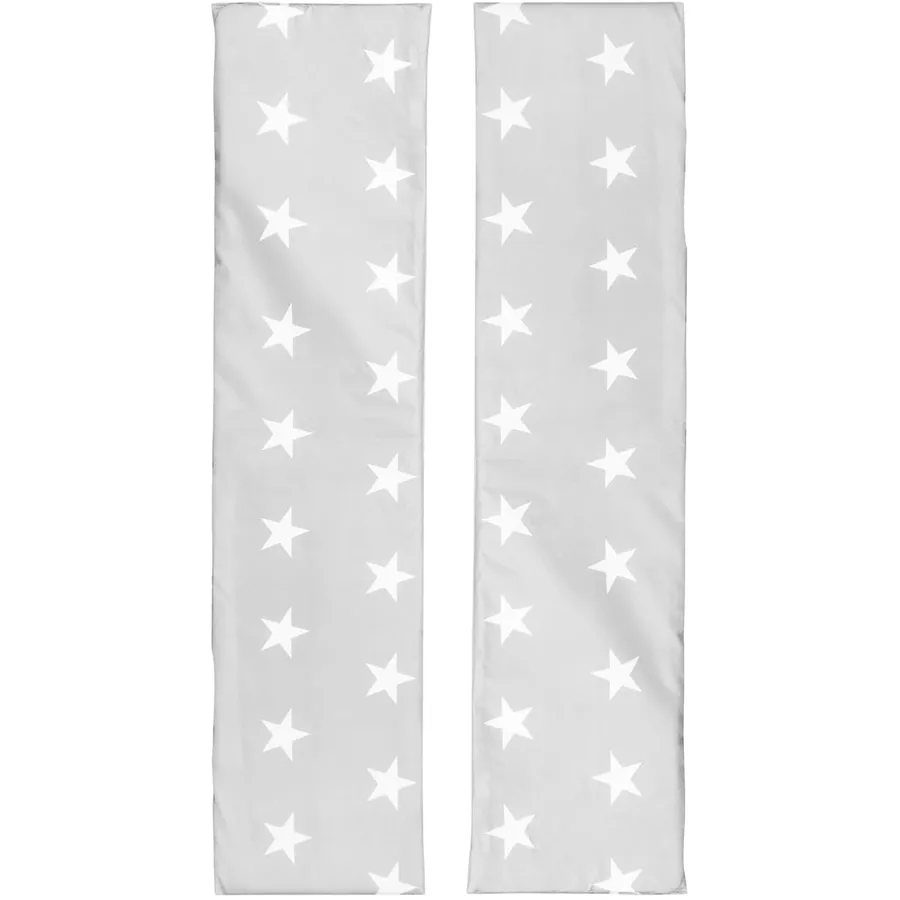 roba Bankkissen 2er Set Little Stars für Kinderpartygarnituren grau weiß