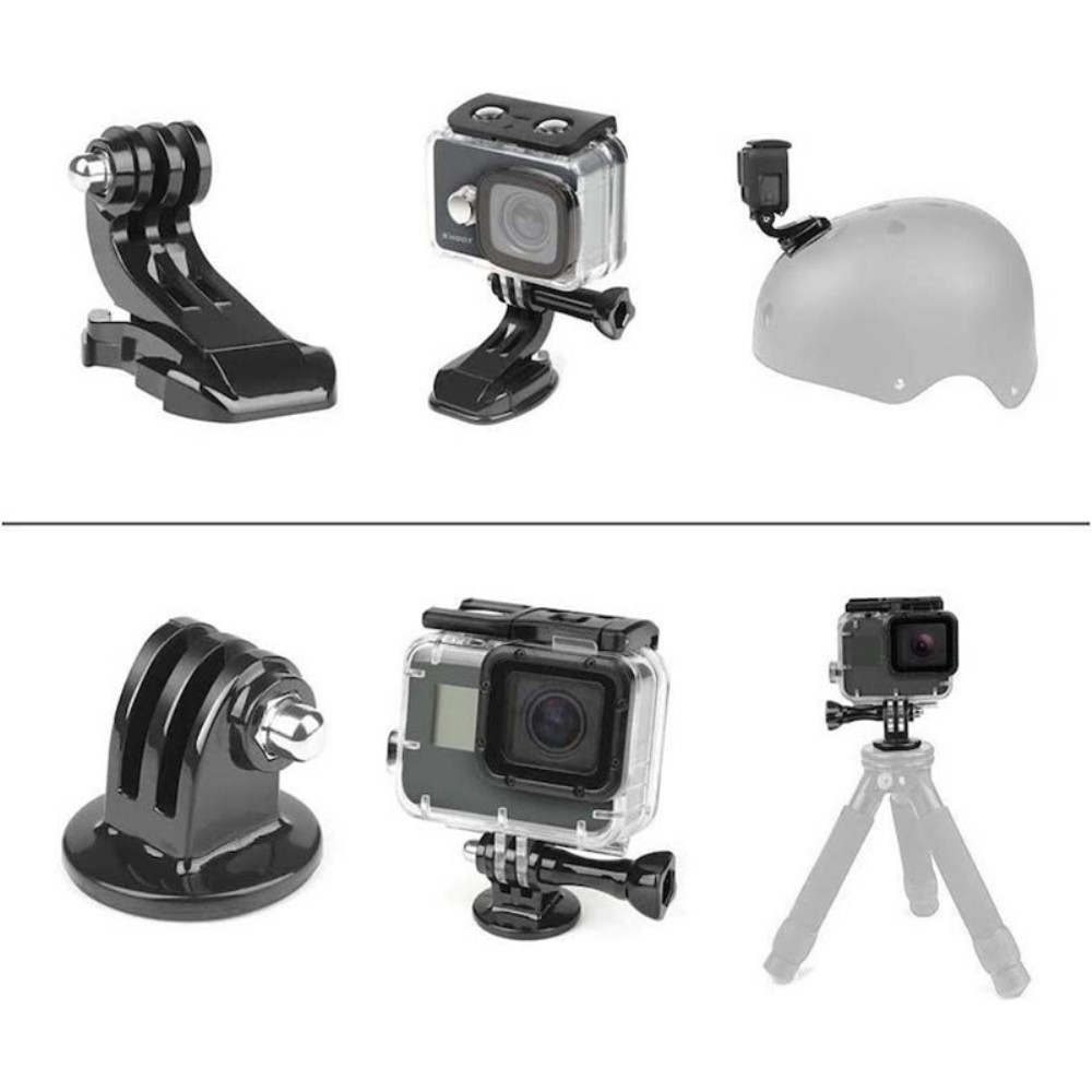 10in1 Kamera Zubehör Kit Bundle Set mit Brustgurt / Stativ / Unterwasser Griff / Saugnapf / Kopfband Halterung für GoPro Hero Kameras