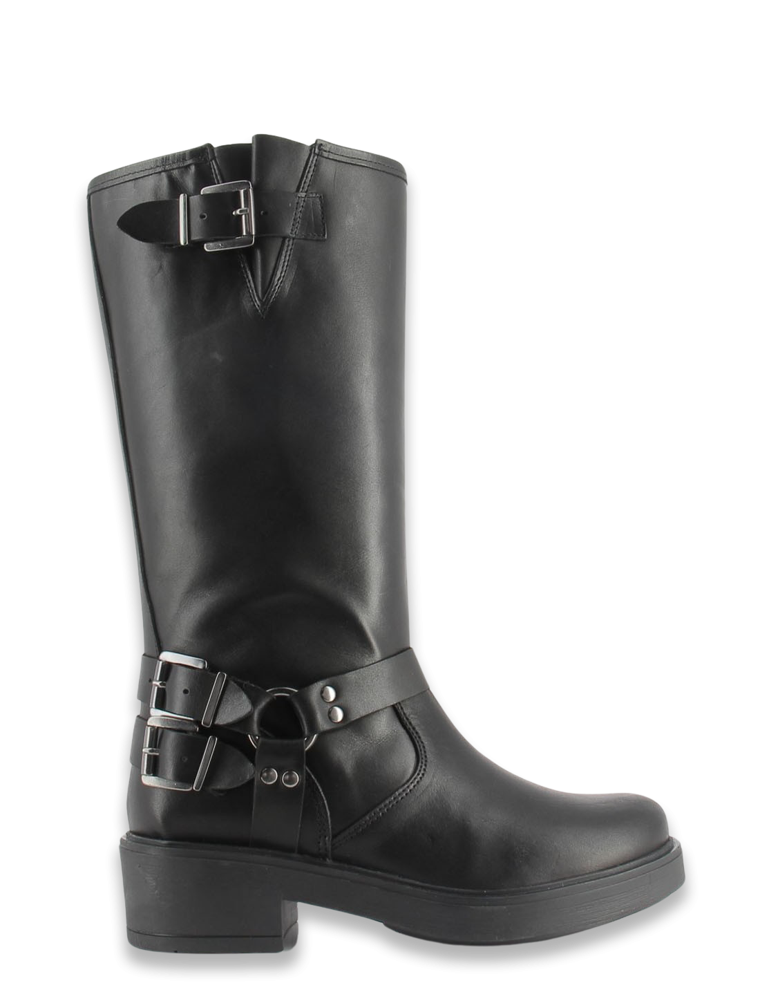 hylton Bottes Femme Cuir Noir Celine