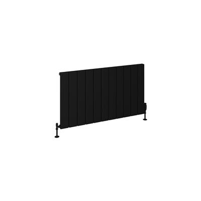 Eastbrook Rosano horizontale aluminium radiator 60x104cm Mat zwart 1221 watt