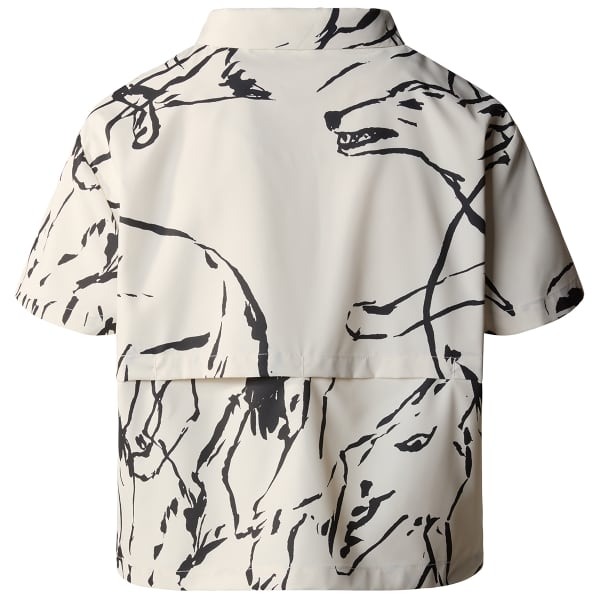 Chemise THE NORTH FACE W FIRST TRAIL S/S SHIRT WHITE DUNE COYOTE FIELD