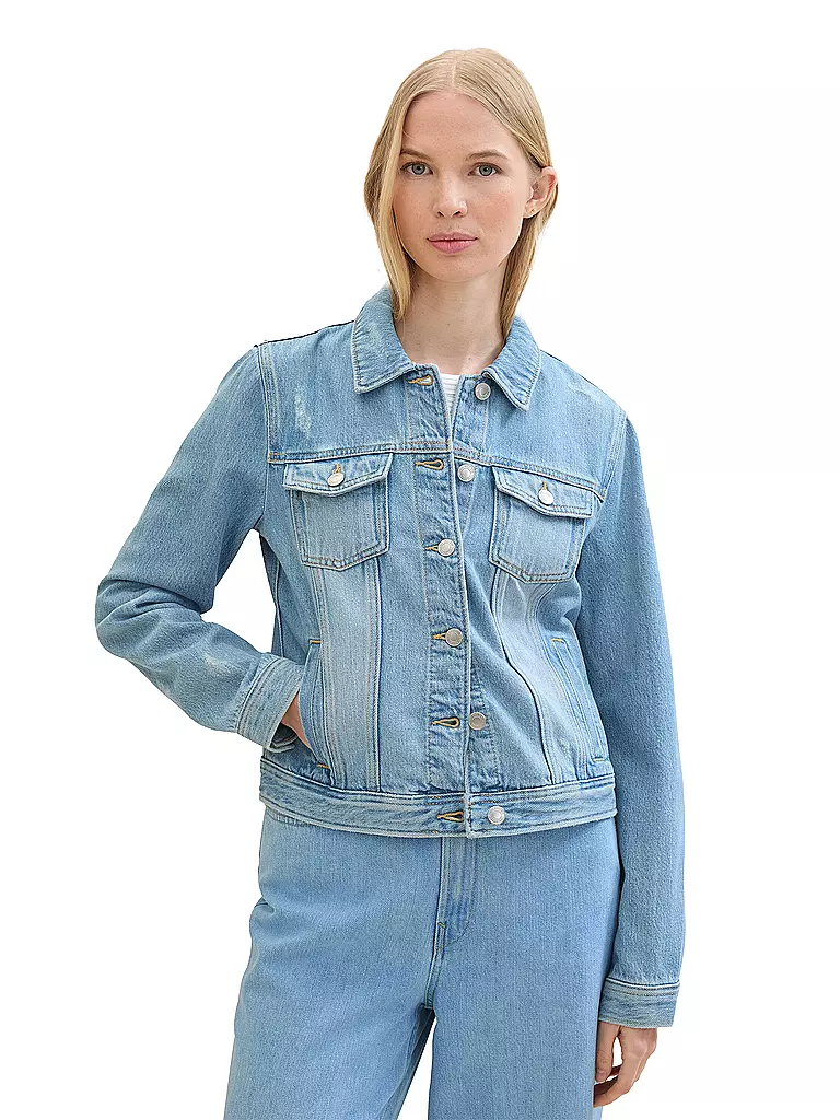 TOM TAILOR Jeansjacke  hellblau