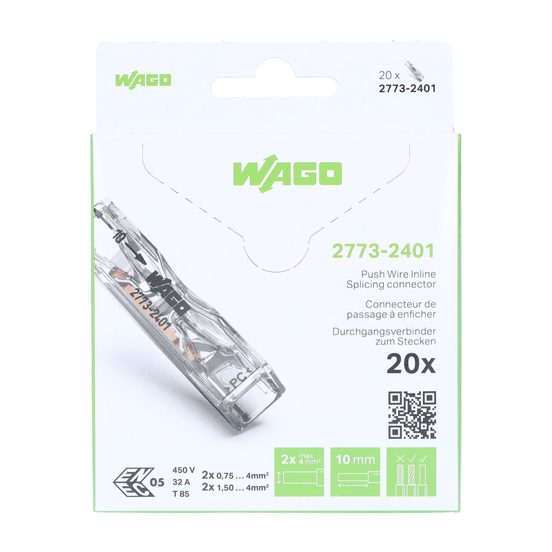 Wago lasklem 0.75 tot 4mm² 1-polig