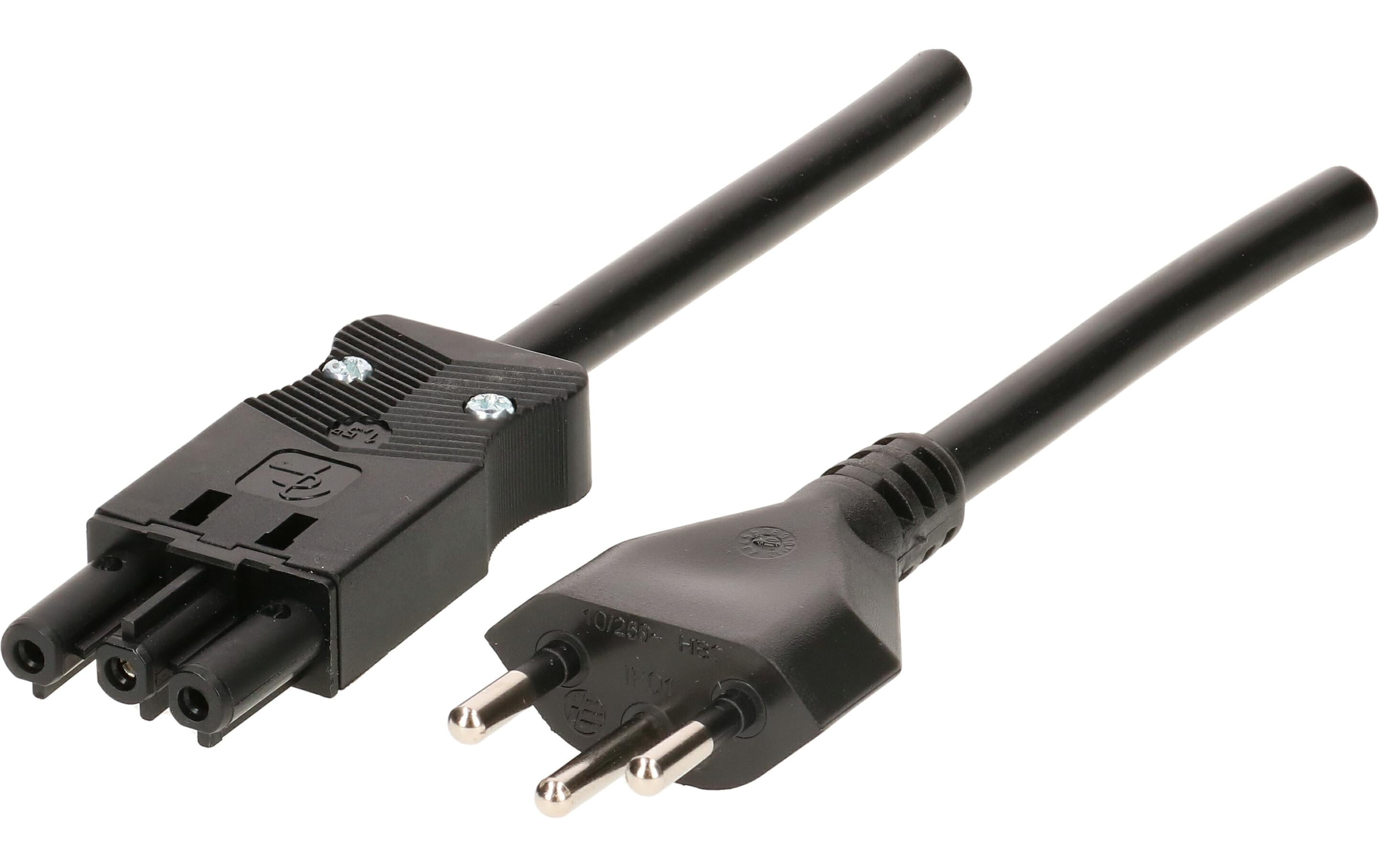 Netzkabel 3 m GST18I3-T12Gerätezuleitung CH, GST18 Stecksystem, 3 m