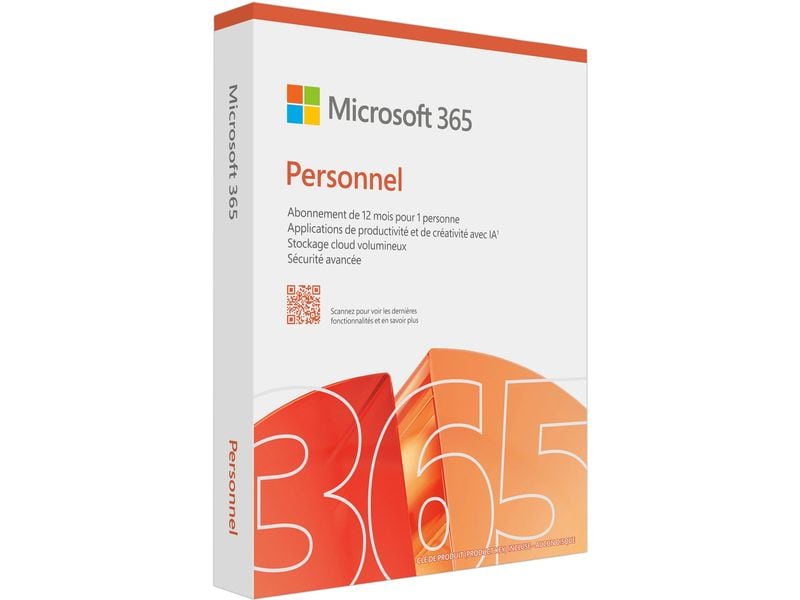 Microsoft 365 Personal Box, 1 User, Französisch Ein praktisches Abonnement mit Premium-Produktivitäts-Apps, 1 TB Cloud-Speicher und erweiterter Sicherheit für alle Ihre Geräte