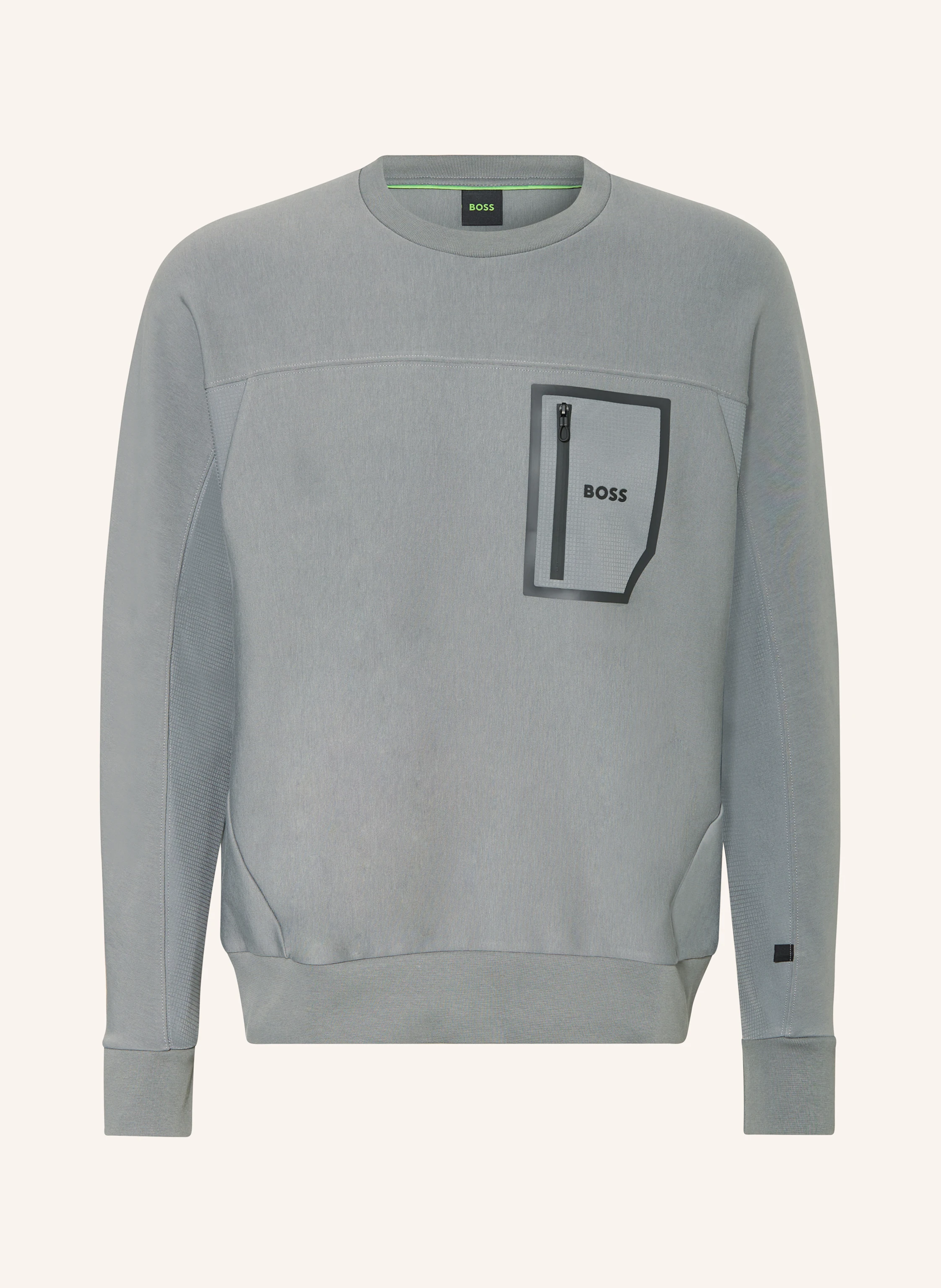 BOSS Sweatshirt SALBIQ im Materialmix