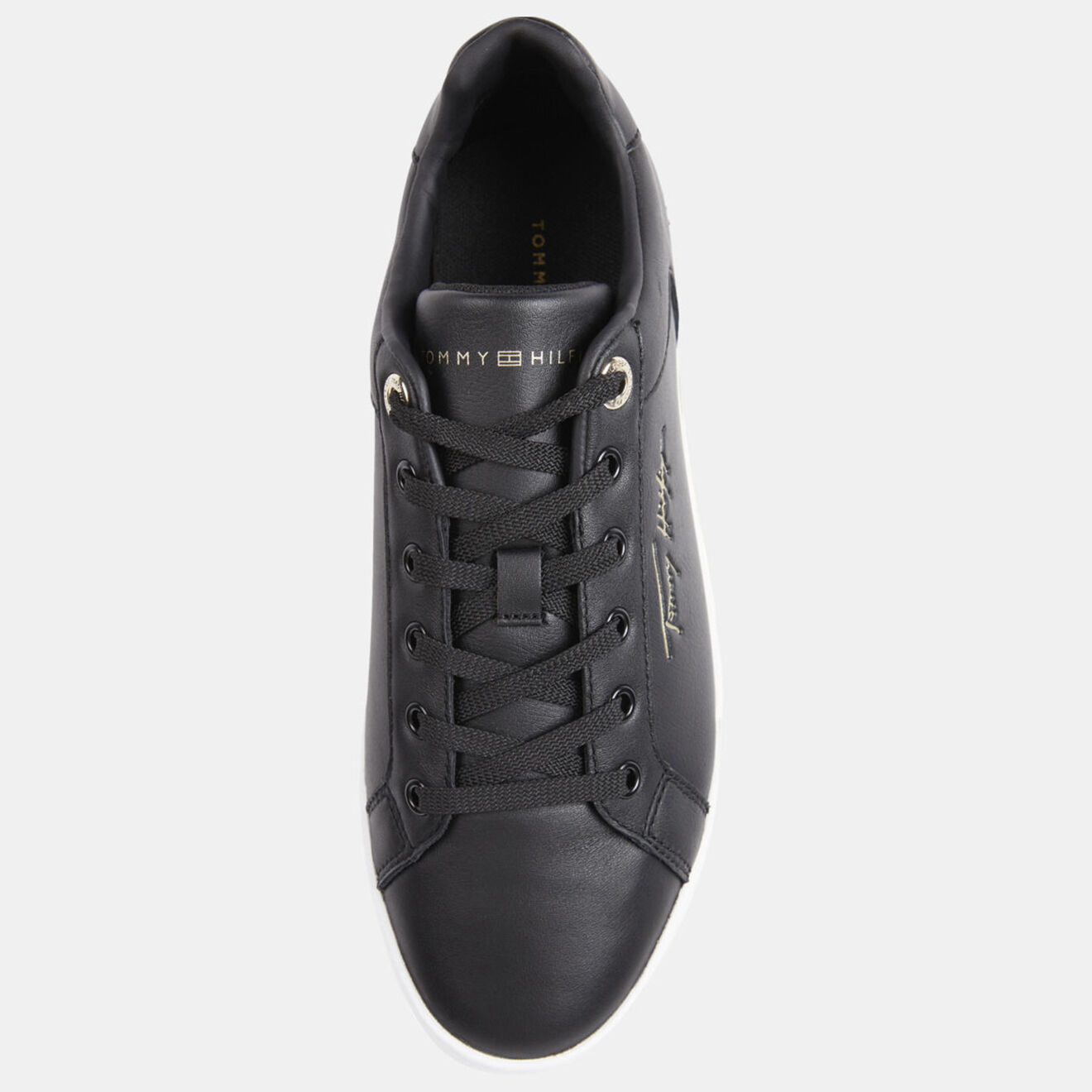 Tommy Hilfiger Baskets en Cuir Elevated noires