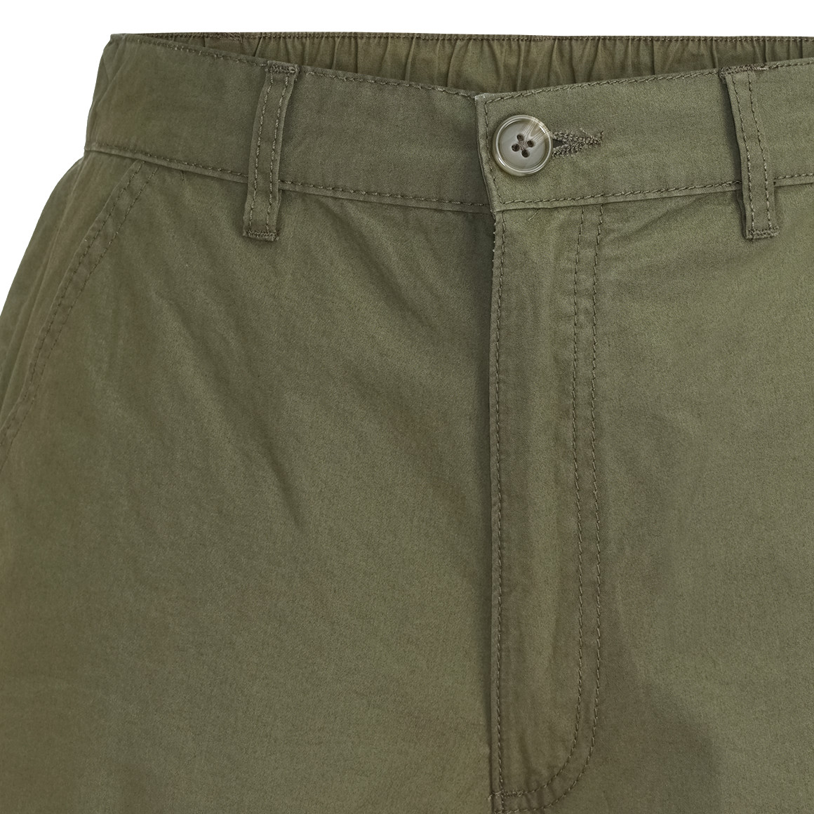 Jonas Nielsen Damen Chinoshorts in Unifarben oliv