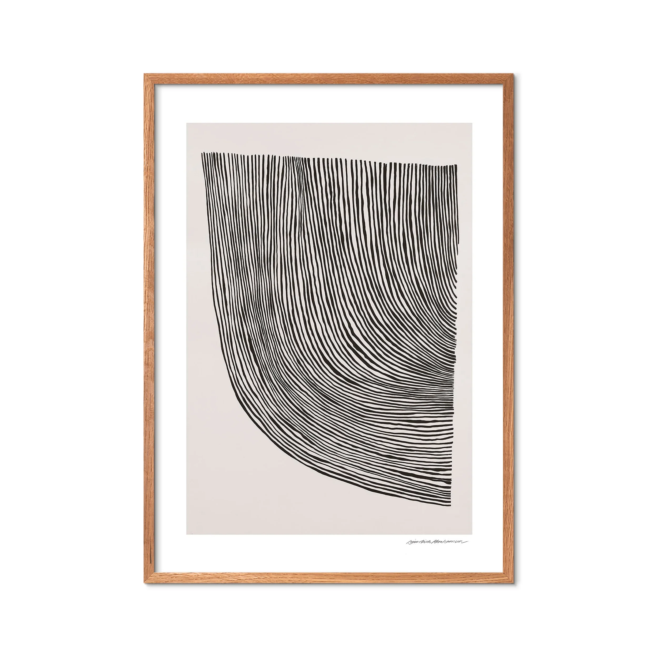 Poster & Frame  TPC x Leise Dich Abrahamsen plakat, Curves black - 30x40 cm.