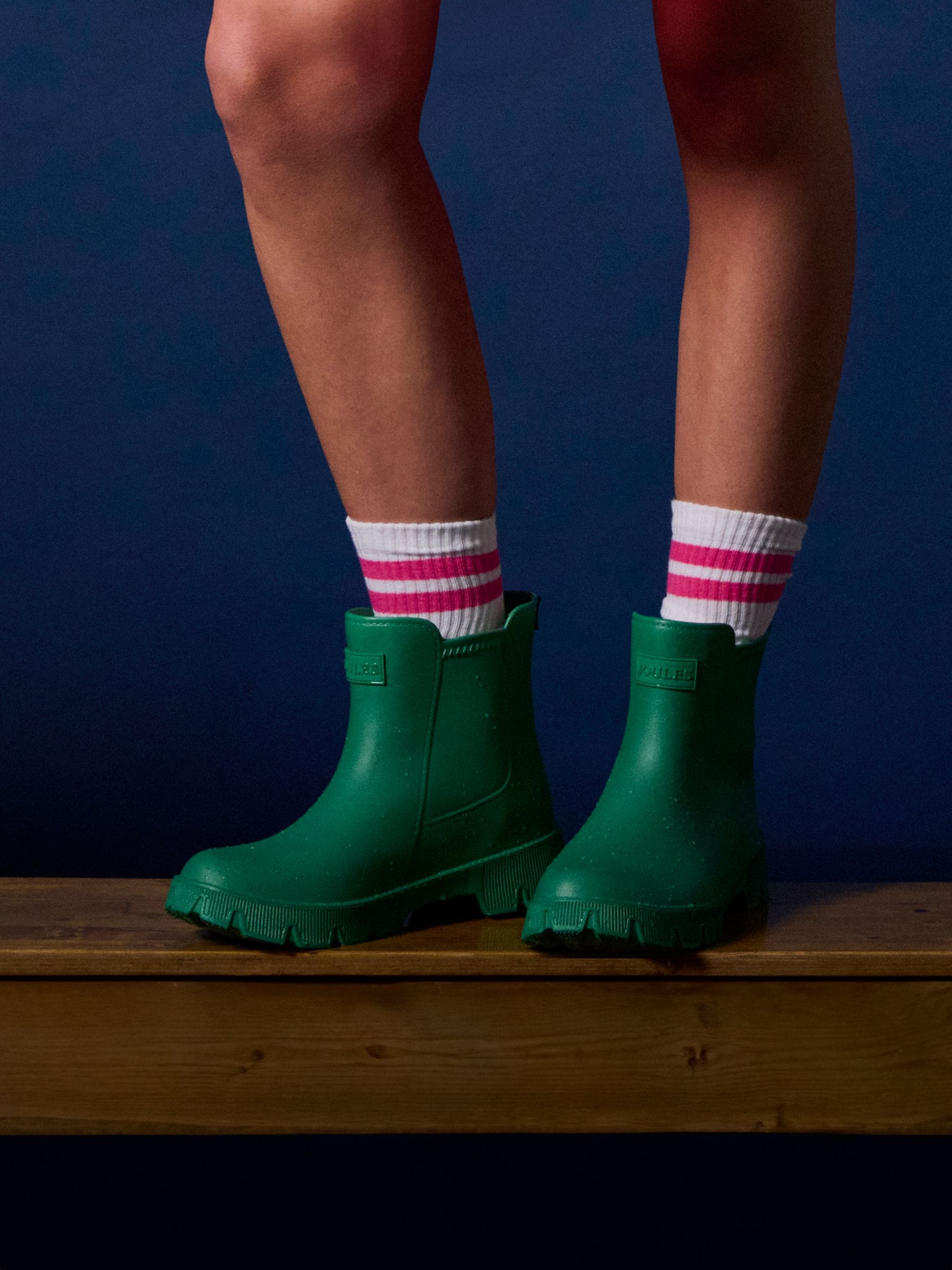 Groen - Joules Raindance lichtgewicht EVA enkel Laarzen