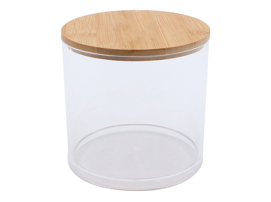 CAIXA DE ARRUMAÇÃO ACTUEL TAMPA BAMBOO Ø9.7X9.5CM