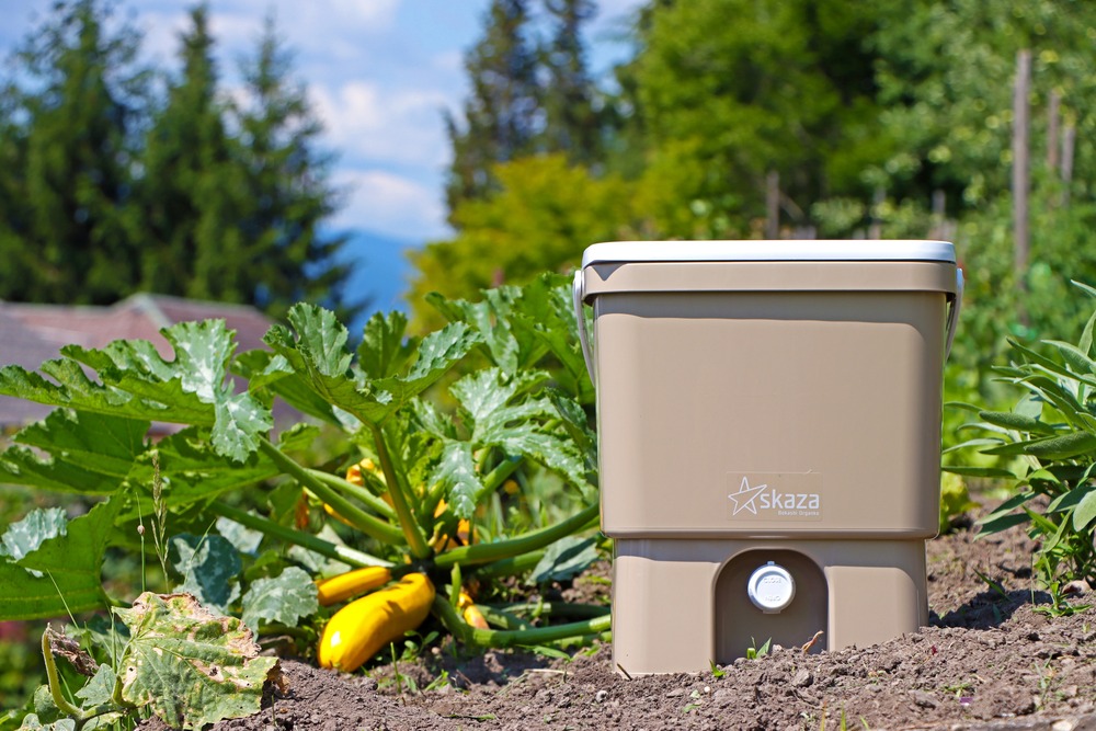 Skaza 019750135 composteur bokashi organko-1 kg d'activateur 16l-beige